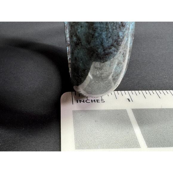 Vintage Marbled Green, Brown & Blue Plastic Bangle Bracelets - Picture 10 of 12